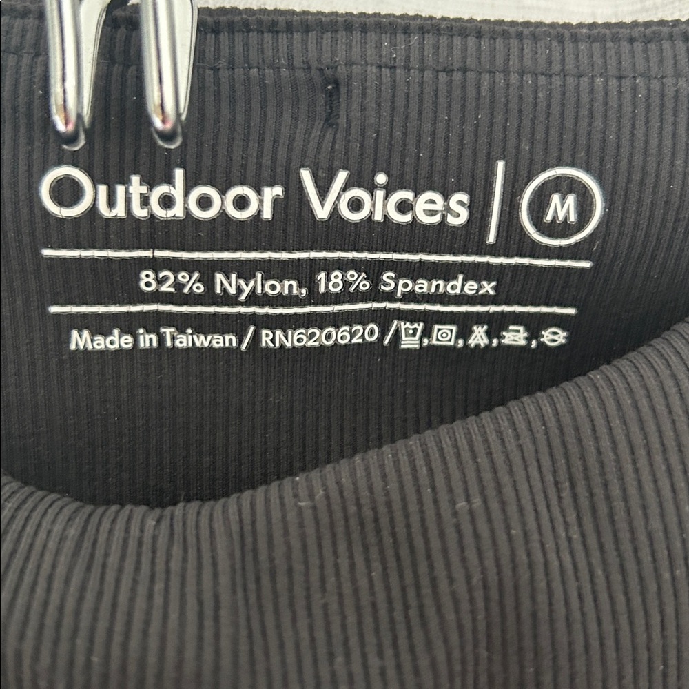 Outdoor Voices Superform Rib Flare Pants Black Medium - Picture 3 of 5
